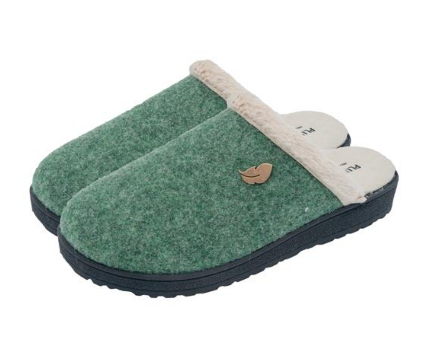 Zapatilla Mujer Fieltro Verde